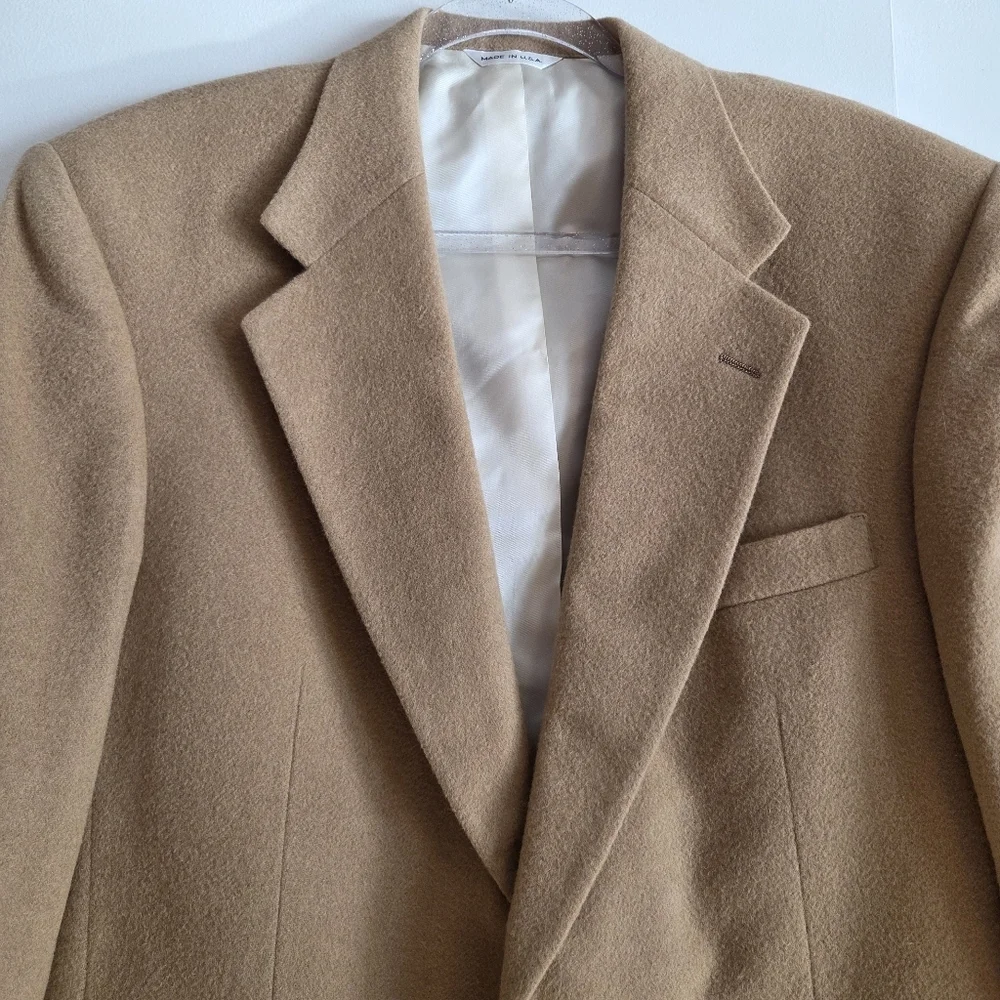 RALPH LAUREN POLO UNIVERSITY CLUB Camel Hair Sport Jacket Large 42R